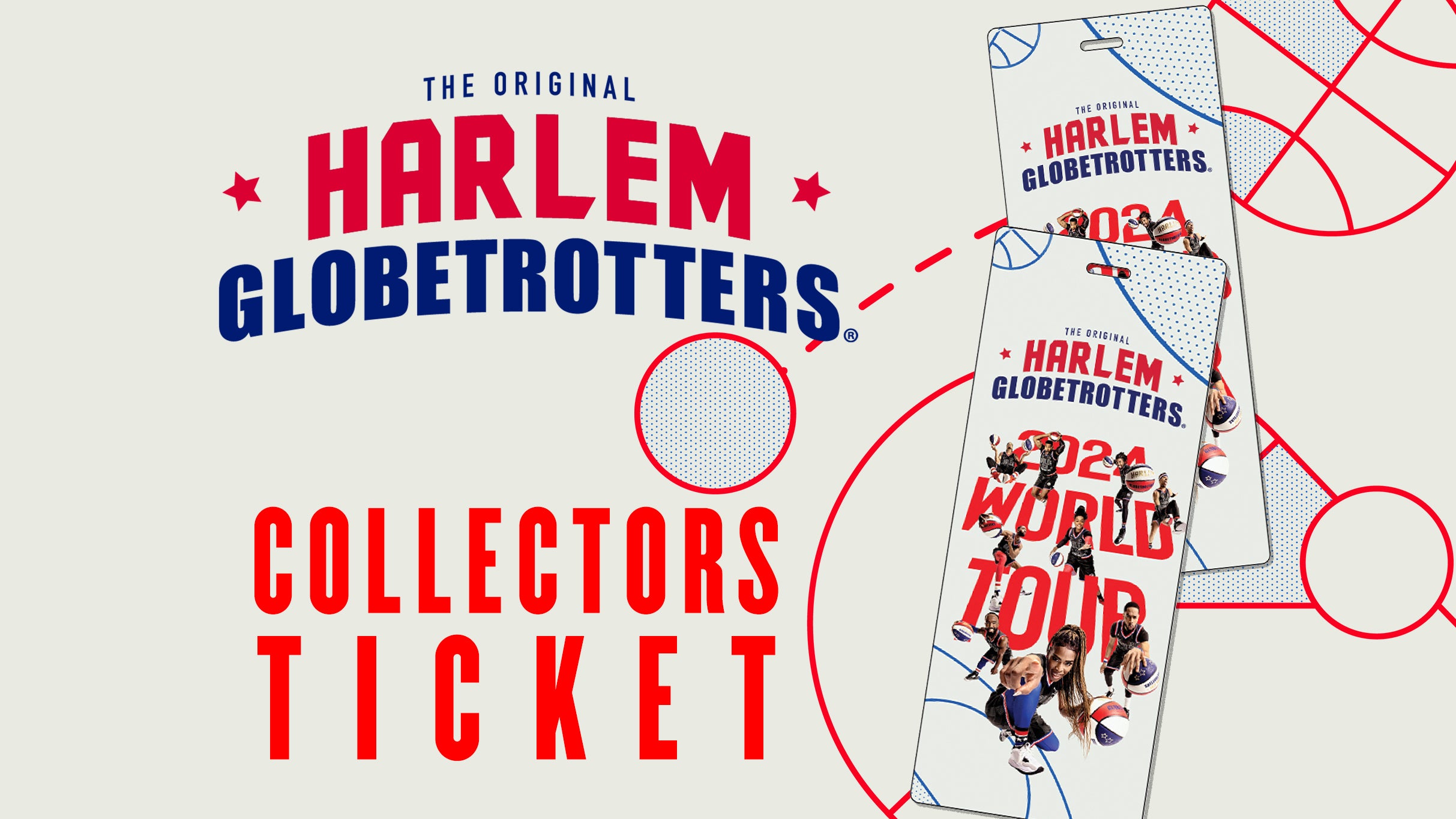 Harlem Globetrotters I6 Collectors Ticket